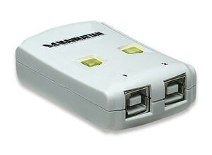 Hub USB 162005 MANHATTAN - USB 2.0, Color blanco, 2 puertos