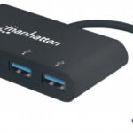 MANHATTAN 162746 Hub USB-C 3.2 Gen 1 USB-C macho a cuatro USB-A hembra - USB SuperSpeed a 5 Gbps