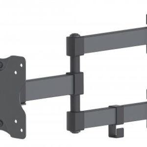 MANHATTAN 461382 Soporte para monitor de pared - movimiento articulado, pantalla plana de 13 a 27 pulgadas, máximo 20 kg Se despliega hasta en 35.4 cm