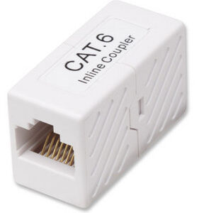 INTELLINET 504751 Cople RJ45-RJ45 CAT6 - Modular, color Blanco, Para uso con cable de Par Trenzado sin Blindar (UTP) Cat6