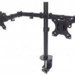 MANHATTAN 461528 Soporte universal para 2 monitores con brazos de doble articulación - Soporta monitores de 13