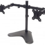 Soporte para dos monitores MANHATTAN Movimiento con brazos de doble articulación - Brazo de Montaje, Negro, 8 kg, Acero