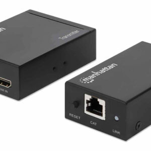 Kit extensor de HDMI sobre Ethernet MANHATTAN 207584 - Negro