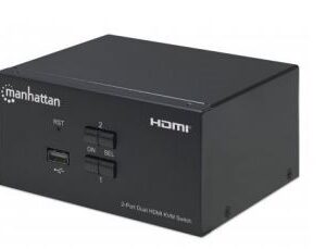 Switch KVM HDMI MANHATTAN 153522 - Negro, HDMI, 2