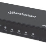 MANHATTAN 207805 Video Splitter HDMI 4K de 4 puertos - Replica una señal de audio/video digital de ultra alta definición (UHD), para hasta cuatro pantallas.