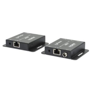 MANHATTAN 168397 Kit extensor de HDMI sobre Ethernet 4K 30Hz - Extiende una señal HDMI hasta 70 m Utilizando un cable Ethernet Cat6