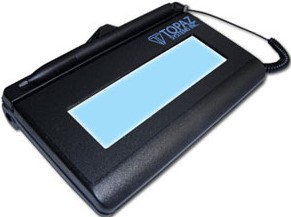 Topaz T-LBK460-HSB-R Pantalla táctil de 3ª generación Aproximadamente 1 millón de firmas - nos permite digitalizar y ver al mismo tiempo en su pantalla LCD de 1x5 pulgadas la fi