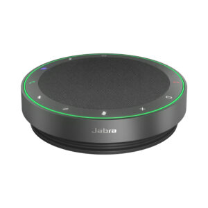 Jabra 2775-329 Altavoz profesional portátil certificado para MS - micrófonos con cancelación de ruido, conectividad Bluetooth y adaptador USB-C Link 390c