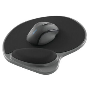 Mousepad con descansa Muñecas de Gel KENSINGTON P8691 - Negro, Monótono