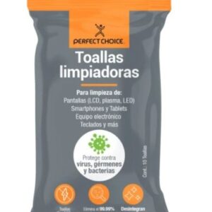 PC-030324 Toallas limpiadoras PERFECT CHOICE - Paños húmedos, Pantallas / Plásticos, Poliéster