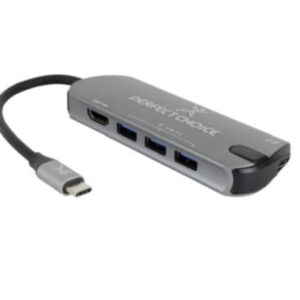 HUB 5 EN 1 USB-C PERFECT CHOICE PC-101246 - USB, 5 puertos