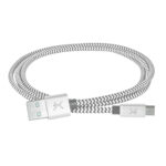 Cable USB A Micro USB PERFECT CHOICE PC-101680 - Plata