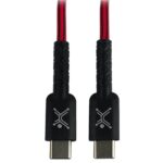 PC-101697 Cable USB Tipo C Carga Rápida para tu Smartphone 1mtr de Longitud Color Rojo/ Negro| PERFECT CHOICE