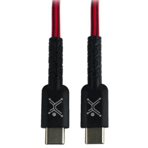 PC-101697 Cable USB Tipo C Carga Rápida para tu Smartphone 1mtr de Longitud Color Rojo/ Negro| PERFECT CHOICE