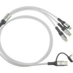 EL-994329 Cable de carga universal 5 en 1. Carga simultáneamente 3 dispositivos. Easy Line