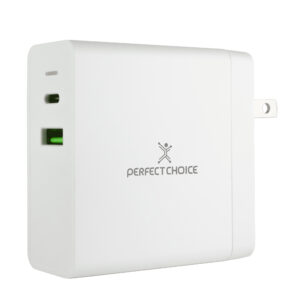 PC-240396 Adaptador de Corriente 65W para Laptops y Dispositivos Móviles Color Blanco | PERFECT CHOICE