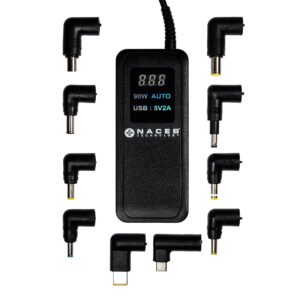 NA-013 Adaptador de corriente Naceb Technology - Negro, Adaptador de corriente, Universal
