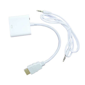 NA-235 Convertidor HDMI/VGA Naceb Technology - HDMI, VGA, Macho/hembra, Color blanco