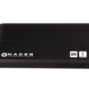 Gabinete para Disco Duro Naceb Technology NA-280 - 1 TB, USB 2.0, 2.5 pulgadas, Negro
