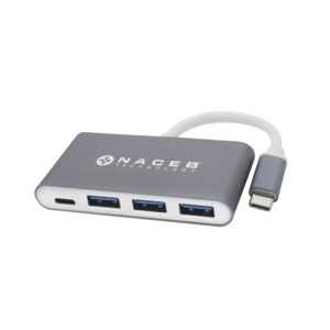 Naceb Technology Adaptador NACEB HUB TIPO C A USB 3.0 NA-0112