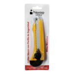 NE-005B Cutter Plástico Nextep NE-178MS Grande Navaja de 18mm Alma de Metal y Perilla de Seguridad