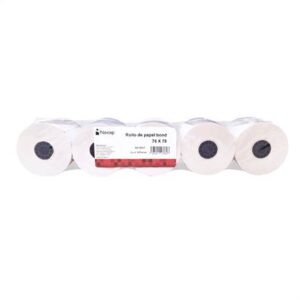Rollo de Papel Nextep Bond Blanco NE-530T 76x70mm con 5 piezas