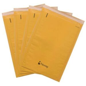 Sobre con Burbuja Nextep NE-017C Mediano Autoadherible No.4 Paquete c/25 Dimensiones: 9.5 x 14.5 (24.13 x 36.83cm)