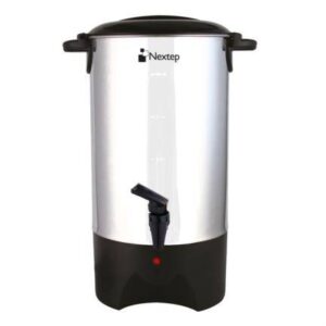 Cafetera Nextep NE-683 Percoladora Industrial 40 Tazas Acero Inoxidable con Medidor de Agua y Auto Apagado