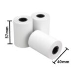 Rollo de Papel Nextep Térmico NE-528 57x40 mm c/10 piezas gramage 55 y largo 14m+5 impresión color negro