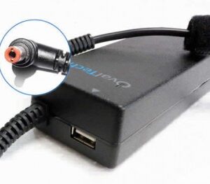 20V/4.5AH C/Blister + USB Cargador / Adaptador para Laptop OTAC-E78 OVALTECH de 90W 20V 4.5A (5.5*2.5 punta café)