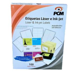 PCM Etiqueta LASER PL5160100 2 5/8 pulgadas X 1 pulgada C/100