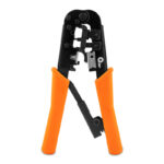 Qian pinza ponchadora 3 en 1 para cable utp cat3 - cat5, cat5e, cat6 conectores rj11 y rj45, pelado, corte, prensado mod. QYZ-042CT