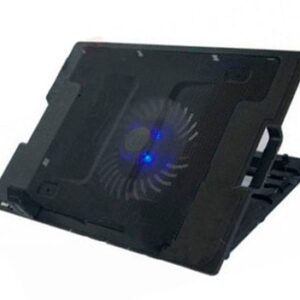 Base Enfriadora - luz led, 5 ángulos ajustables, 9 a 17 Pulgadas, Negro, BROBOTIX 917140