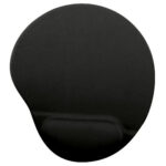 Mouse Pad con Descansa Muñecas - con Gel en la Almohadilla, Ergonómico, Antiderrapante, Amplio: 20.3*24.1*2, Negro, 500074N BROBOTIX