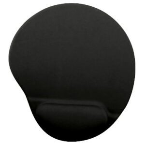 Mouse Pad con Descansa Muñecas - con Gel en la Almohadilla, Ergonómico, Antiderrapante, Amplio: 20.3*24.1*2, Negro, 500074N BROBOTIX
