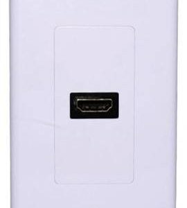 Tapa - faceplate de 1 panel con jack hdmi hembra - universal, standard, blanco, BROBOTIX 163225