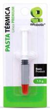 Pasta térmica para cpu - 1.5 gramos, en jeringa p/fácil aplicación, color plata, BROBOTIX 034600