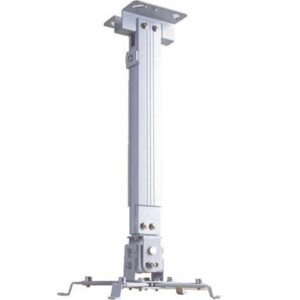 Soporte de Proyector Universal - para Techo ó Pared, Expandible de 63 A 100 cms, en Acero, con Resistencia de 10 Kg, Color Blanco, BROBOTIX 573110