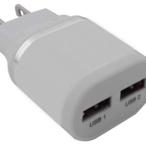 2 Puertos USB 161264B Cargador BROBOTIX 161264B - Color blanco