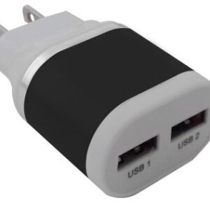 Cargador BROBOTIX 2 Puertos USB 161264N - Negro, USB