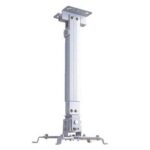 Soporte de Proyector Universal - para Techo ó Pared, Expandible de 70 A 120 cms, en Acero, con Resistencia de 10 kgs, Color Blanco, BROBOTIX 577012