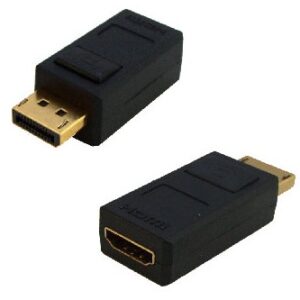 Adaptador Dislplayport a HDMI BROBOTIX 048260 - Negro, DisplayPort, HDMI