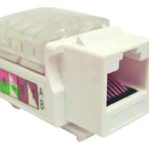 Jack Categoría 6 KEYSTONE Color Blanco (230300) - BROBOTIX