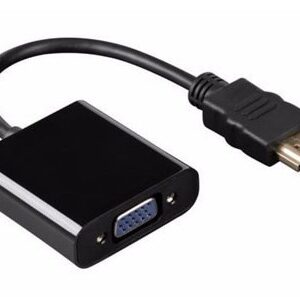 Convertidor hdmi macho a vga hembra - negro, largo: 24.5cm, BROBOTIX, 110910N
