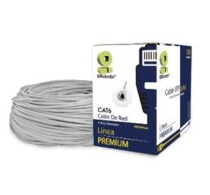 Bobina UTP - CAT6, 100 m, Interior, Gris, CCA, BROBOTIX 062410