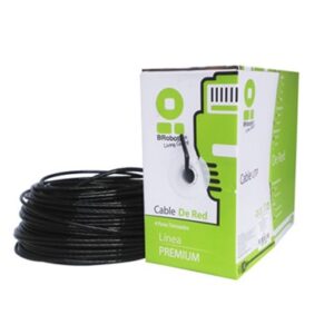 Bobina UTP - CAT5e, 305 m, Exterior Con Gel, Negro, CCA, BROBOTIX 183055