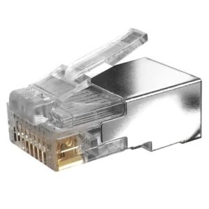 BROBOTIX Plug cat6 rj45 - blindado, 100 piezas, transparente 177077