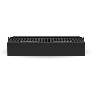 Organizador Metálico Horizontal de 2U BROBOTIX 830878 - Negro, Acero, 2U