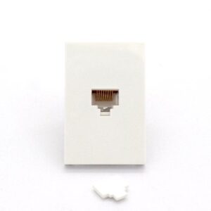 Elite Inserto RJ45 PARA TAPAS DE PARED ARMABLES - RJ-45, Hembra, Color blanco, De plástico BROBOTIX