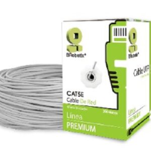 Bobina UTP - CAT5e, 200 mts, Interior, Gris, CCA, BROBOTIX 308201